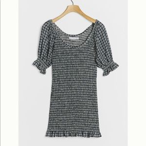 Faithful Milia Smocked Mini Dress
